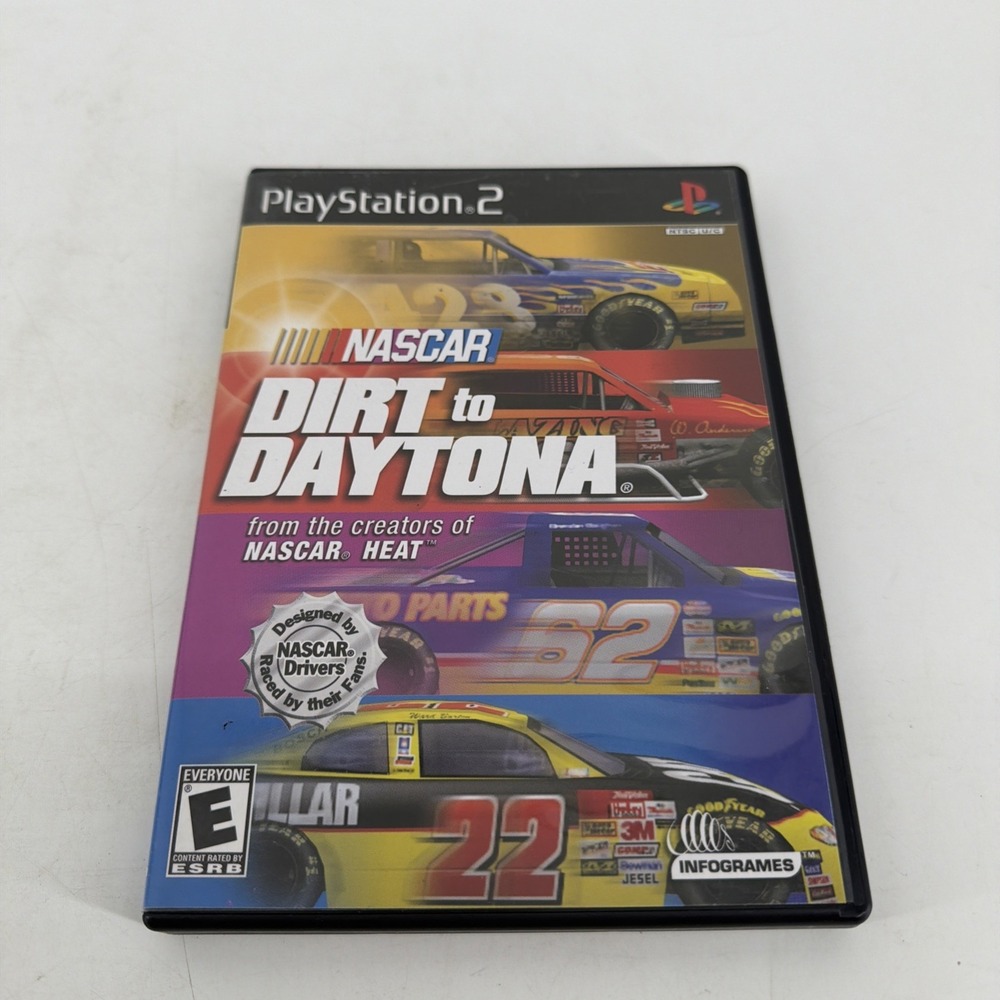 NASCAR Dirt to Daytona (Sony PlayStation 2, 2002) CIB – Complete